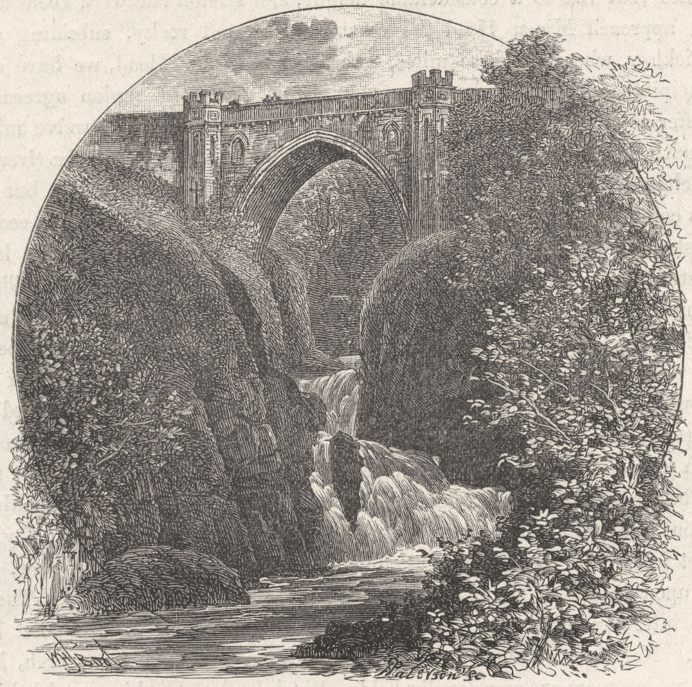 IRELAND. Wicklow. Phoul-a-Phooka 1898 old antique vintage print picture